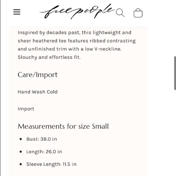 We the Free Heathered Colorblock V-Neck Tee Shirt - Picture 7 of 8